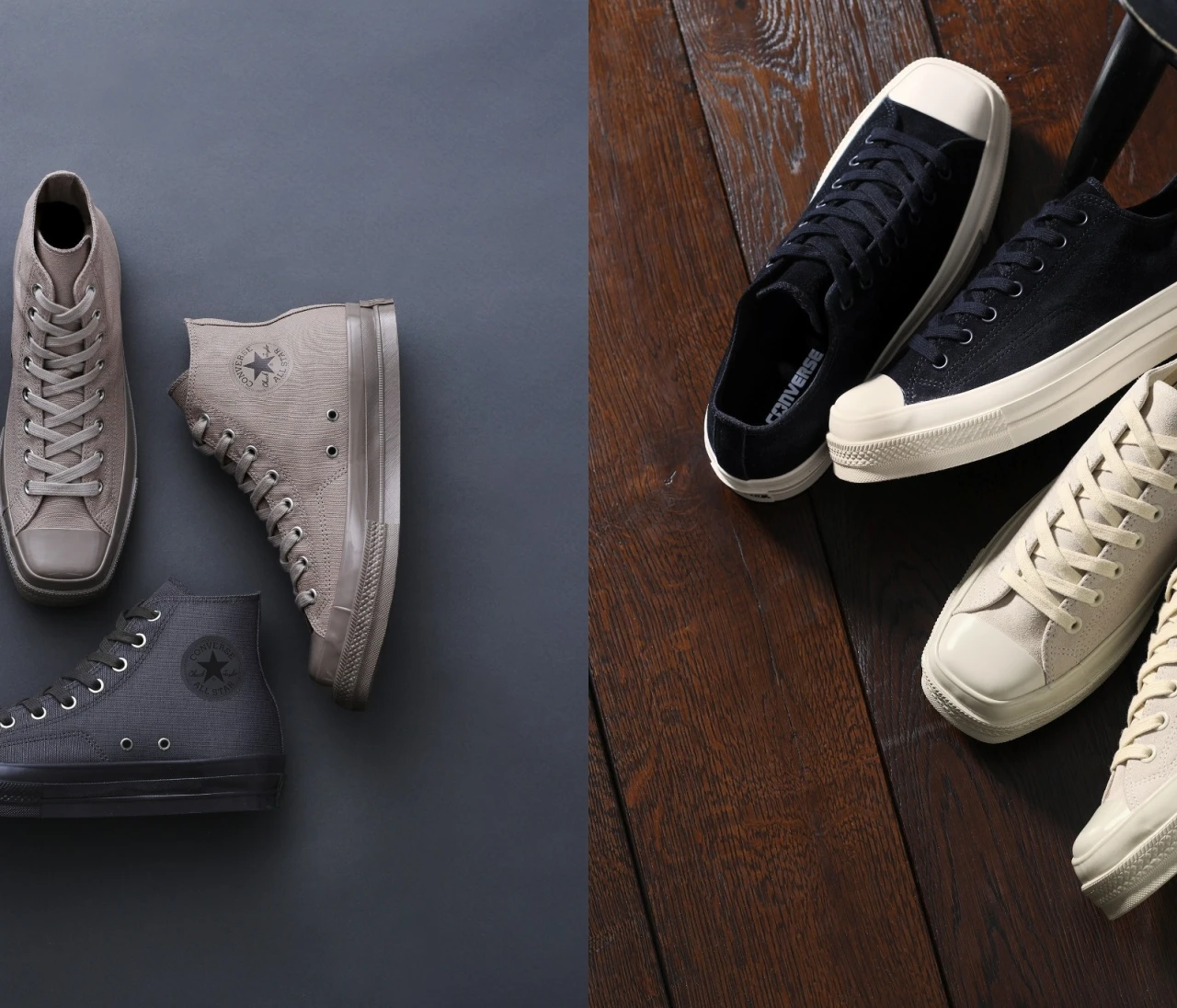【CONVERSE(コンバース)】「スクエアトウ」シリーズに素材とニュアンスカラーにこだわった新作が登場!