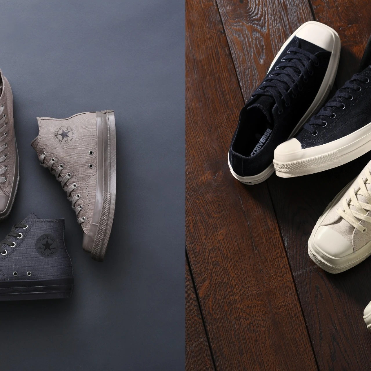 【CONVERSE(コンバース)】「スクエアトウ」シリーズに素材とニュアンスカラーにこだわった新作が登場!