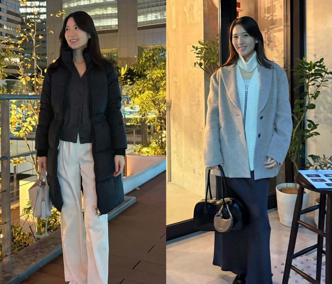 冬の着痩せはサテンボトムで叶える！おすすめ2選