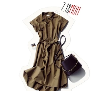 すっきり辛口♡ホリデーワンピーススタイルは、小物使いがモノを言う♪