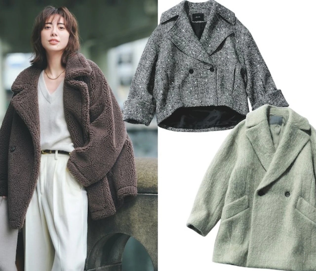 【コートを変えれば、冬の出社コーデのマンネリ解消！】立体感＆さりげな柄でときめきをくれるコート5選
