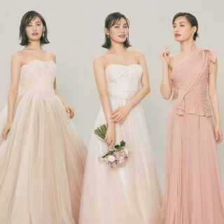 幸福感たっぷりのピンクドレス【10年先も美しいニュアンスカラードレス①】