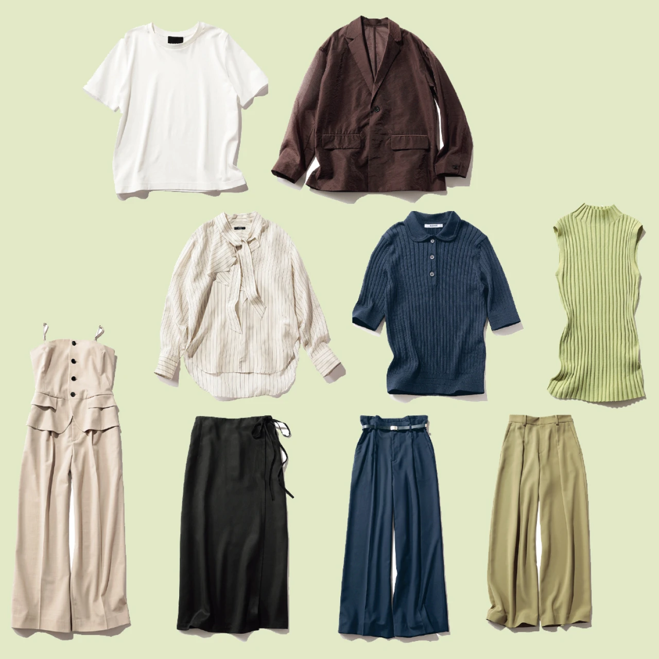 【洒落見えオフィス服着回し】今の季節にぴったり!辛口派が着回した通勤ワードローブ9選