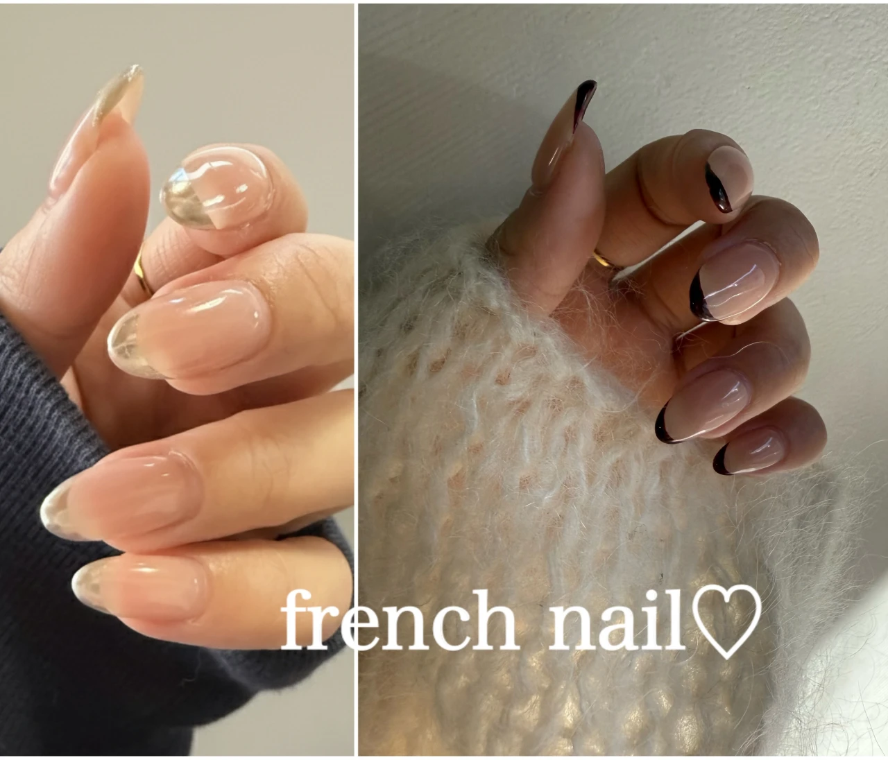 【冬の推しネイル】細フレンチでシンプル可愛いが気分