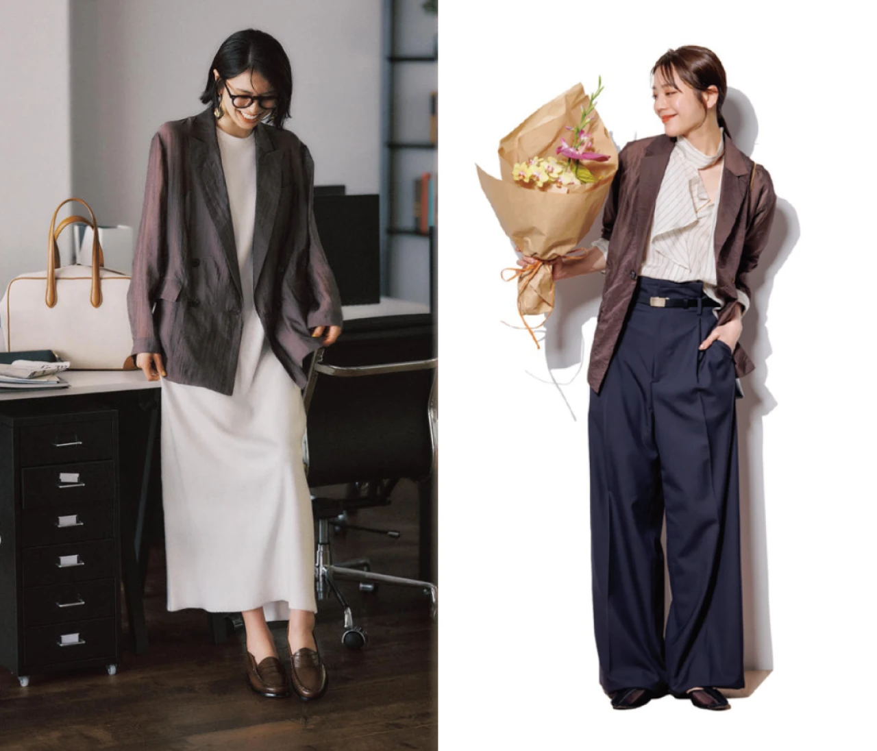 【ブラウン×ホワイト】秋色コーデ13選！ 旬の色を取り入れオンオフどちらも素敵な大人女子に。