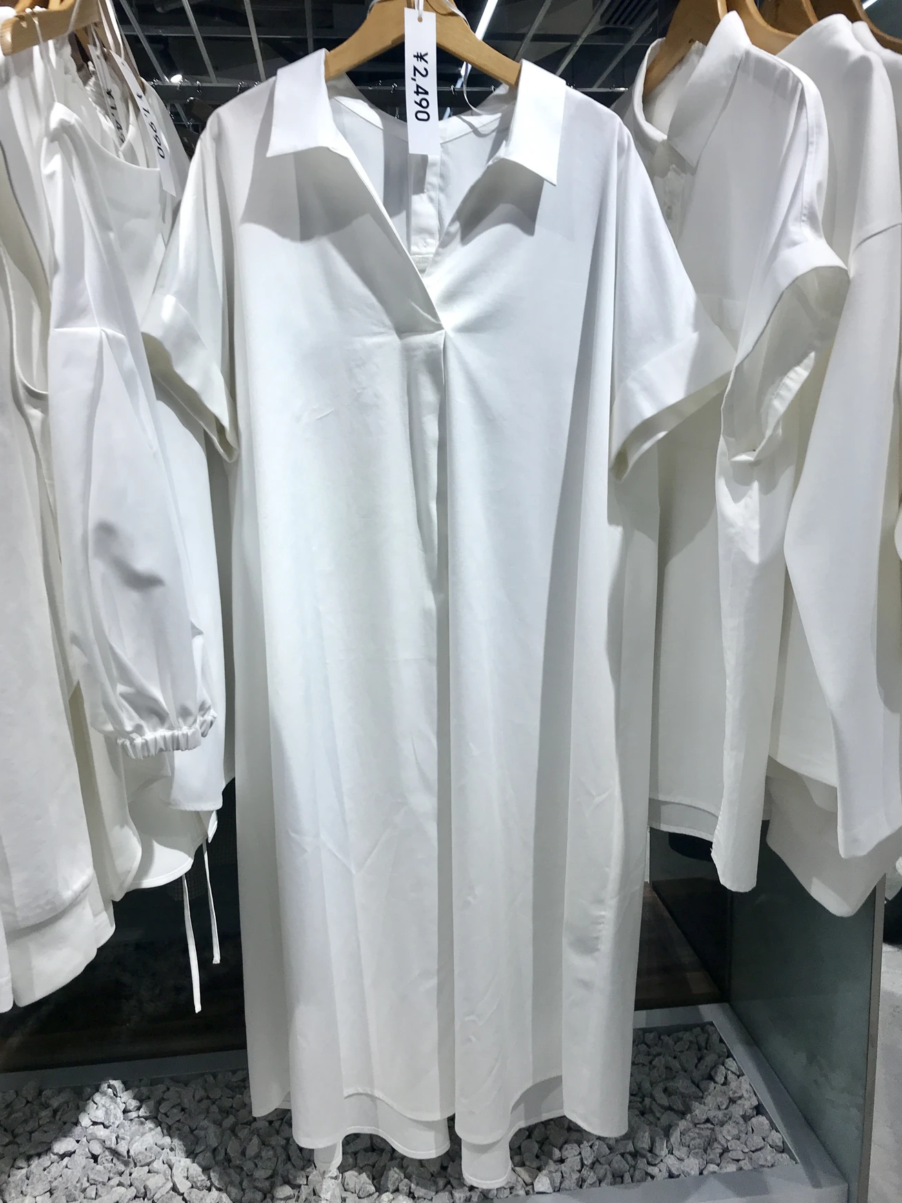 Aラインシャツワンピース¥2490/ジーユー(GU)