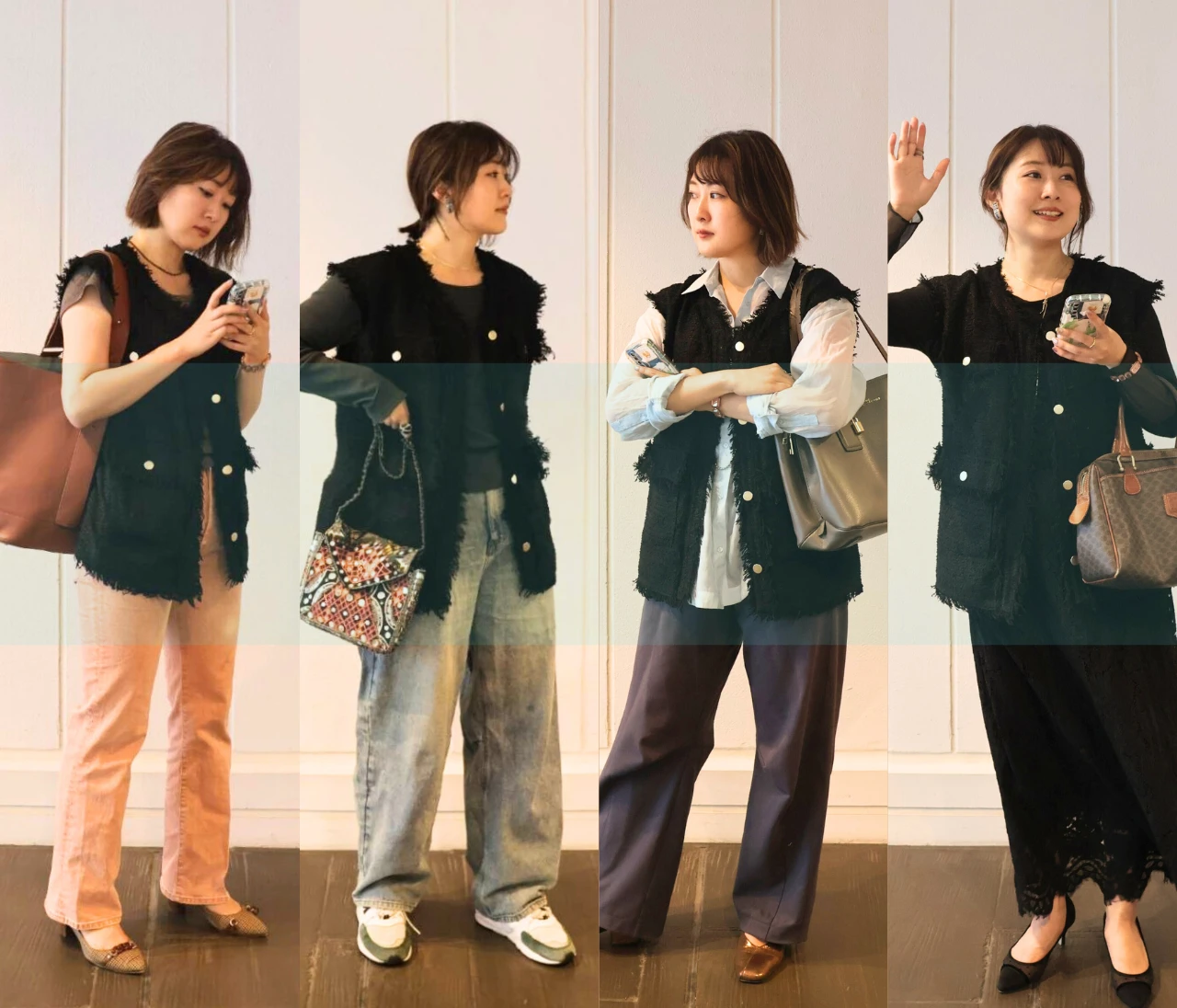 【夏服+ジレ】スポーツmix〜オフィカジまで万能！秋は気温別にギア上げていきます