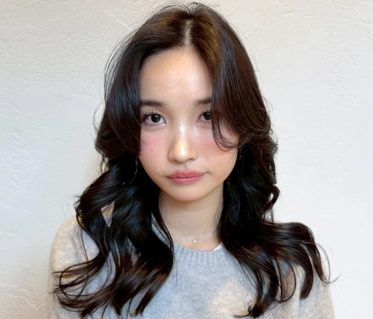 【ロング・30代大人の髪型】韓国風ヘア・ヨシンモリレイヤー