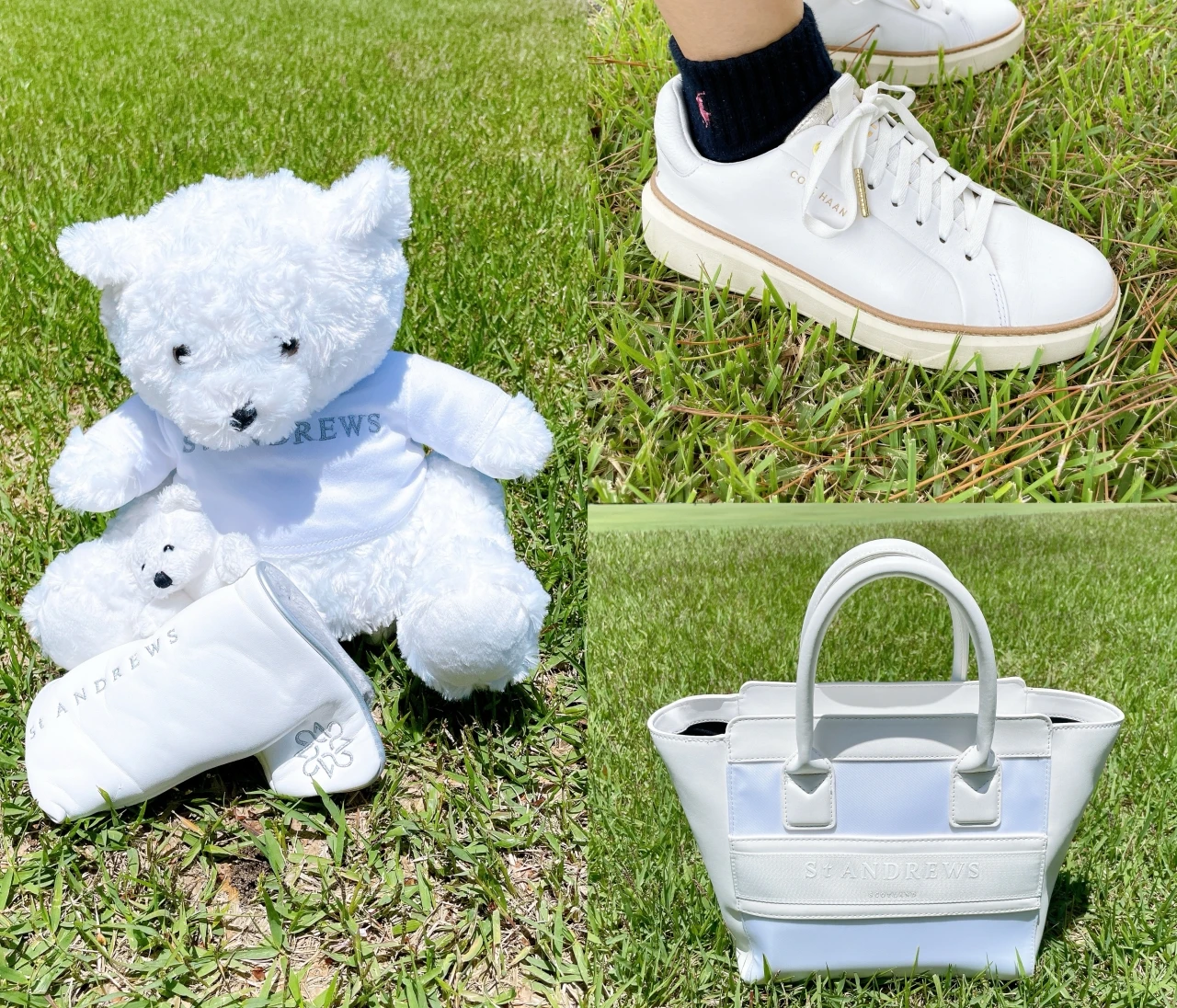 【ゴルフ愛用品】ゴルフシーズンまもなく到来！ 行き帰りのコーデにもそのまま使えるカートバッグやお気に入りのゴルフシューズ、ヘッドカバーをご紹介