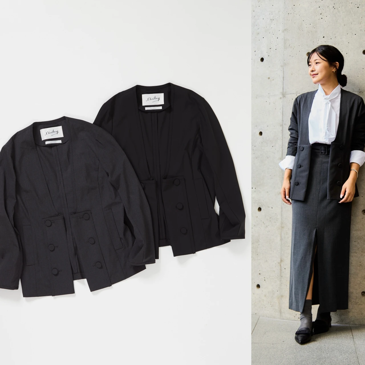 自分らしい着こなしがかなう【レリタージュ マルティニーク】のジャケットが登壇シーンに最適！｜好印象が狙える“最旬”登壇服 Vol.29