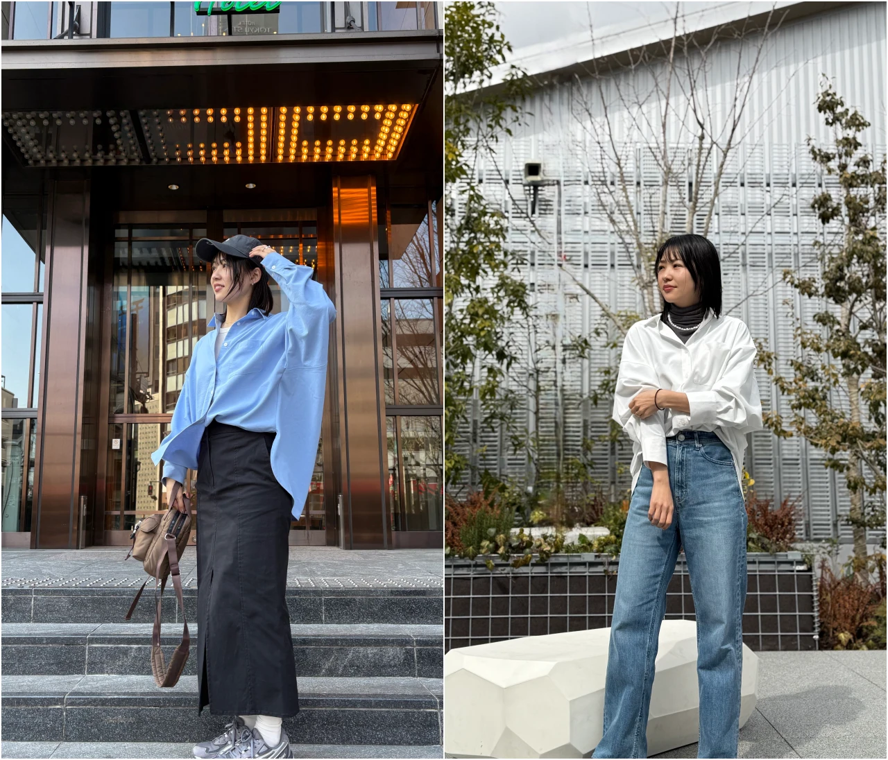 【GU】春まで着回しできる！ドルマンスリーブシャツを2色買い＆大人の2コーデ