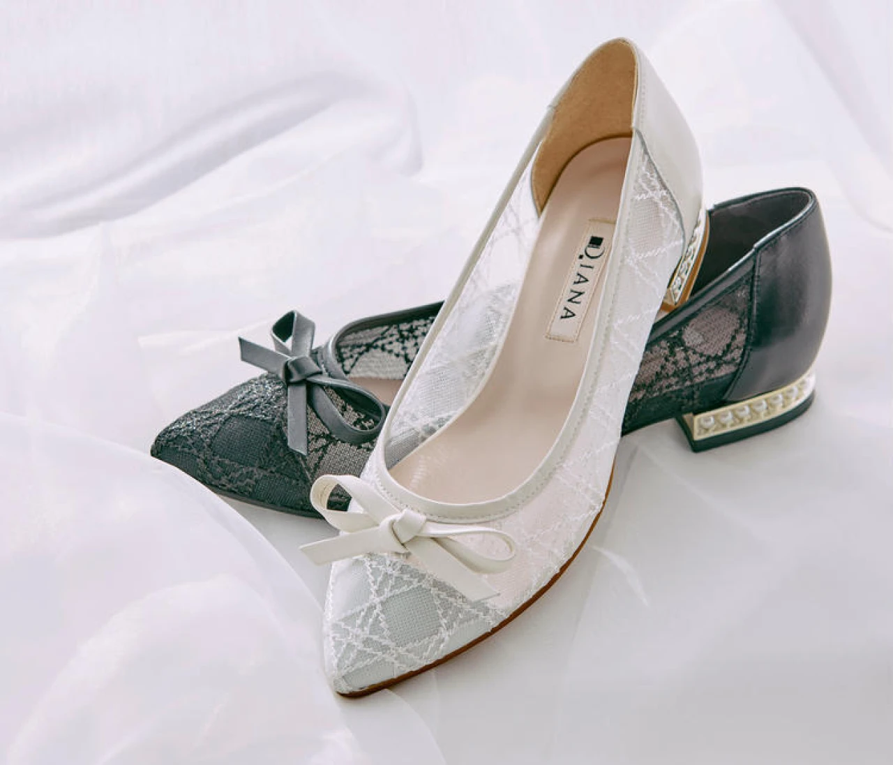 【ダイアナ】新作「パールコレクション」のパンプス＆サンダル（写真）