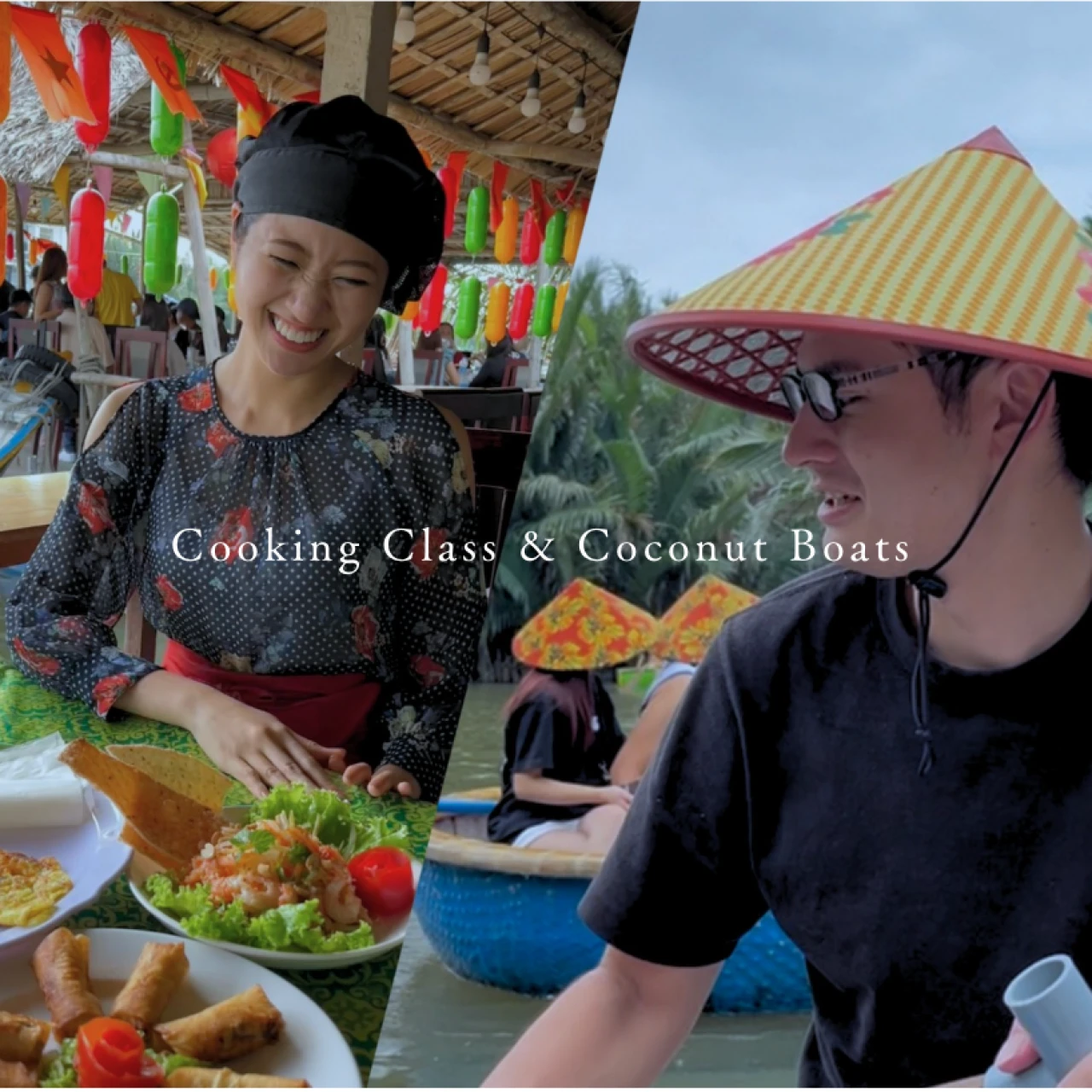 【2泊3日で行けるベトナム】料理教室とココナッツボート体験