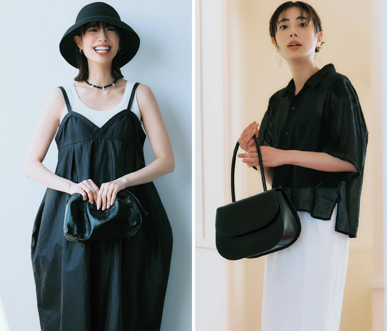 【夏のモノトーンコーデ9選】くすまない、地味にならない、怖くみえない！大人を素敵に見せる黒と白のバランスに注目