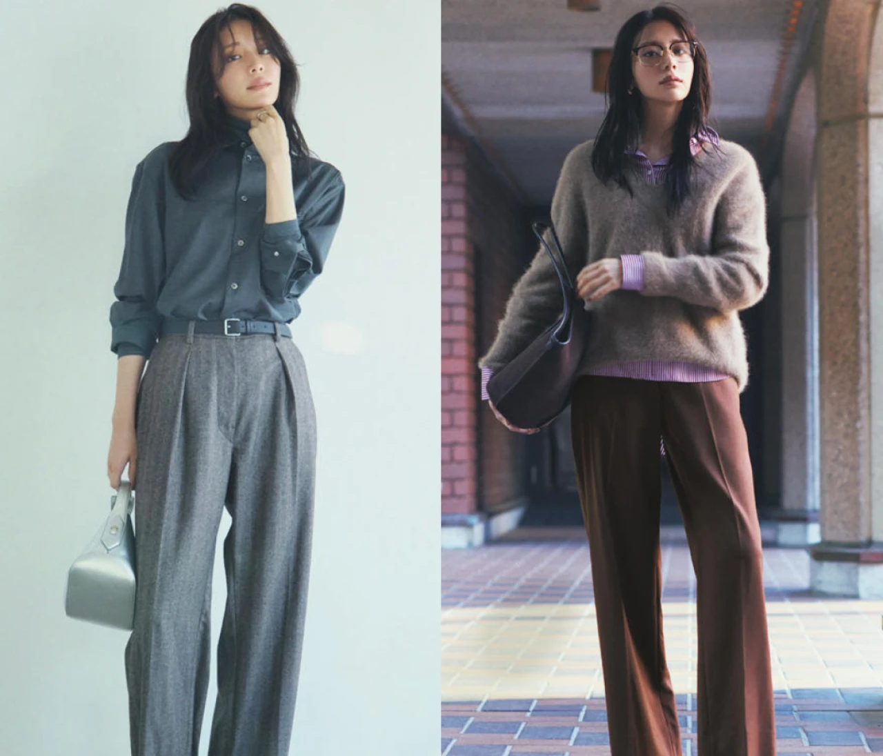 寒い日に大活躍。大人女子「ウールパンツ」コーデ10選。 通勤、オフィス、休日…暖かくてきちんと感のあるパンツが味方。