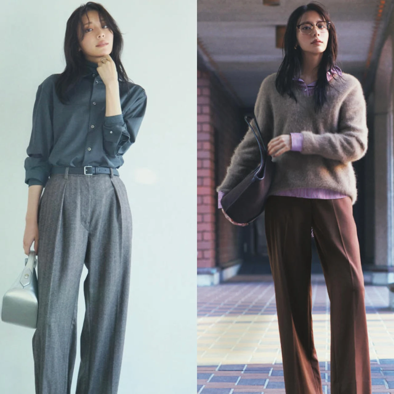 寒い日に大活躍。大人女子「ウールパンツ」コーデ10選。 通勤、オフィス、休日…暖かくてきちんと感のあるパンツが味方。