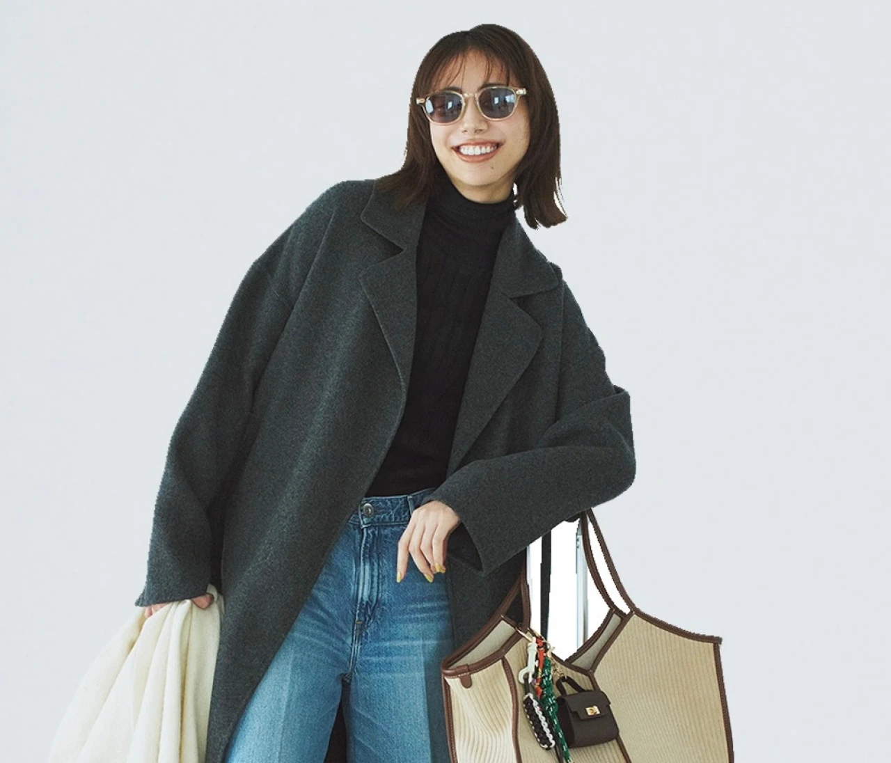 【週末旅コーデ】デニムが軸の大人カジュアル【BAILA今日のコーデ】