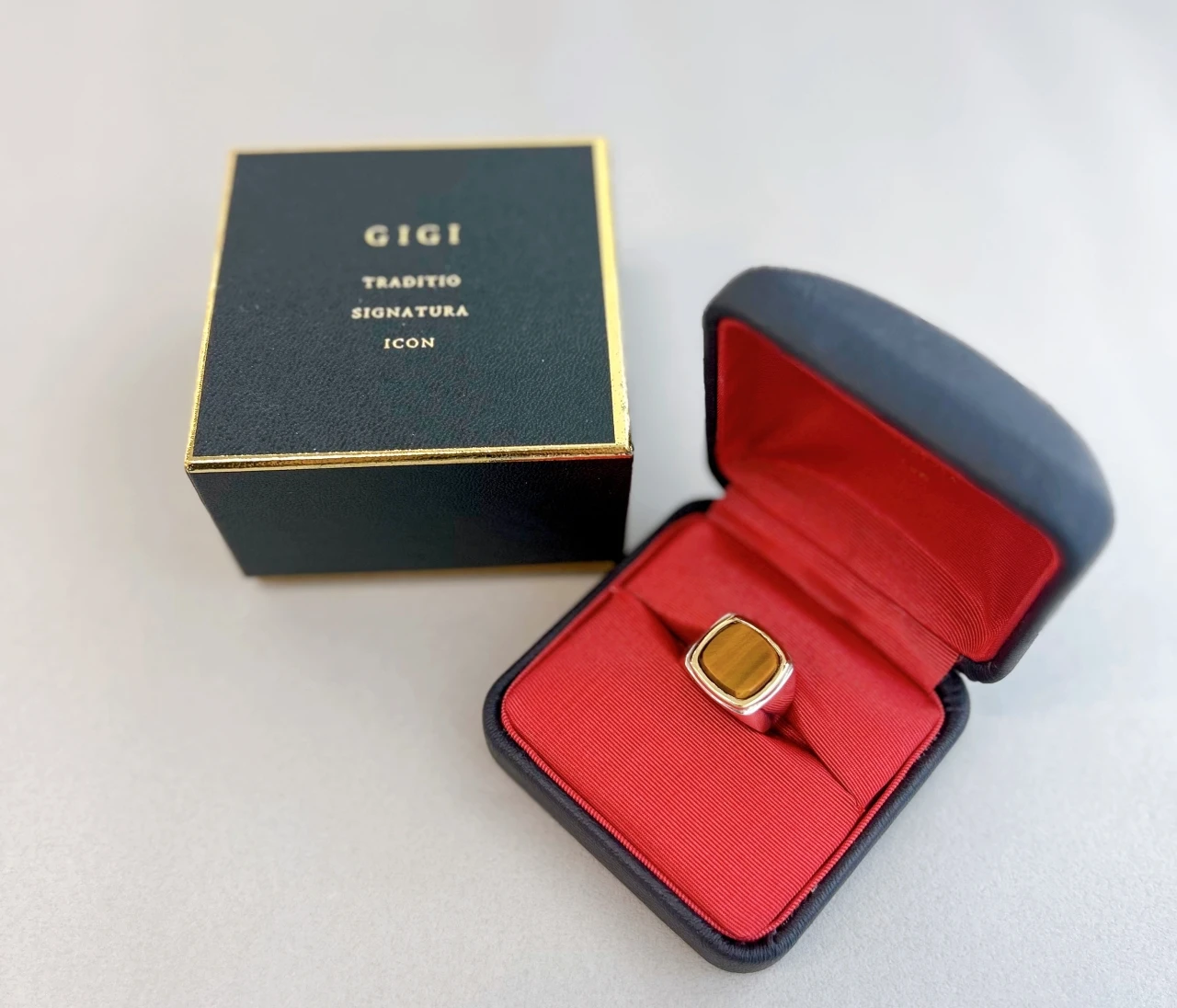【GIGI（ジジ）】タイガーアイのスクエアストーンリングに一目ぼれ♡
