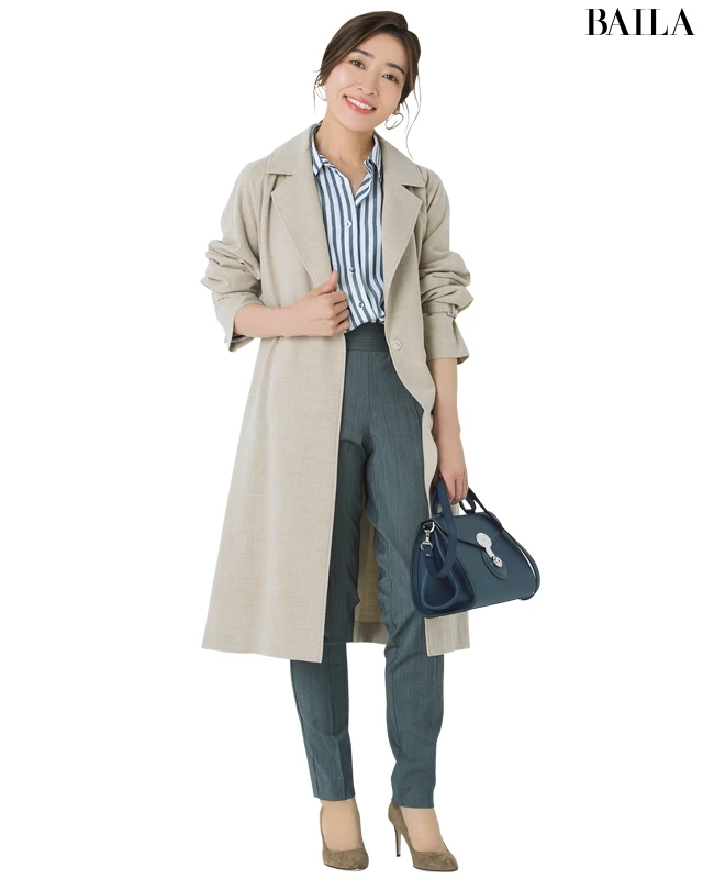 お父さんから借りたの？とは言わせない！ Sサイズさんのトレンチコートの選び方