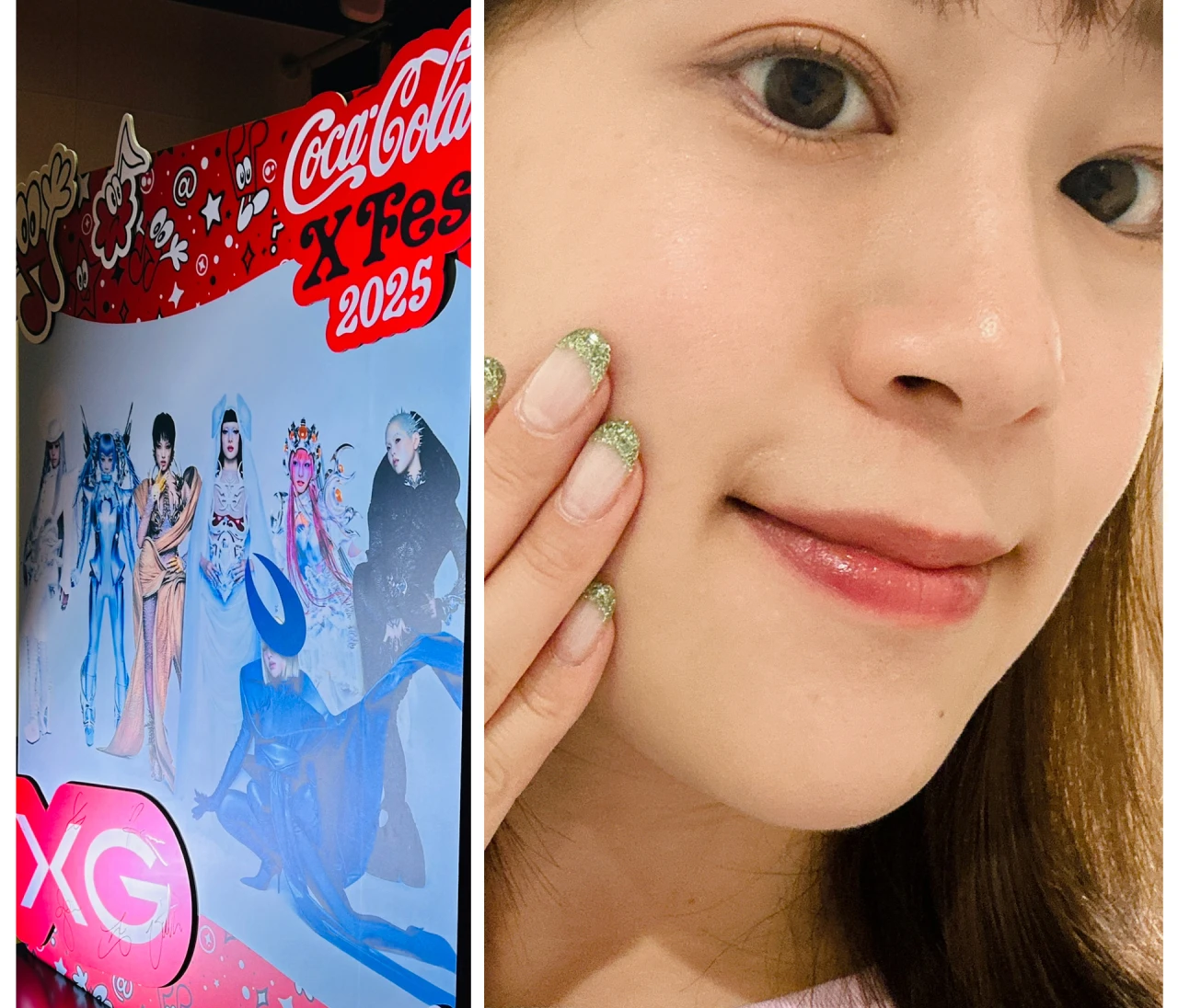 「CocaColaXFes2025」に初参戦！私の推し活ネイルはグリッターフレンチネイルに決まり♡