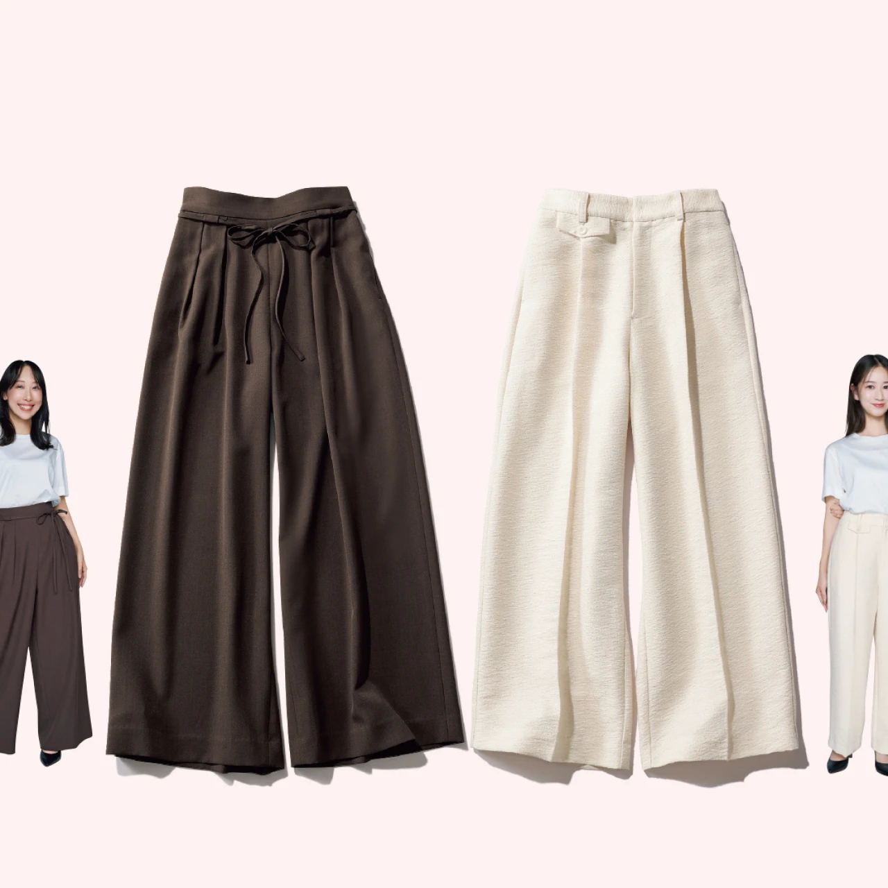 【低身長さん向けワイドパンツ】小柄さんに似合うコンパクトサイズが充実のブランドはここ!