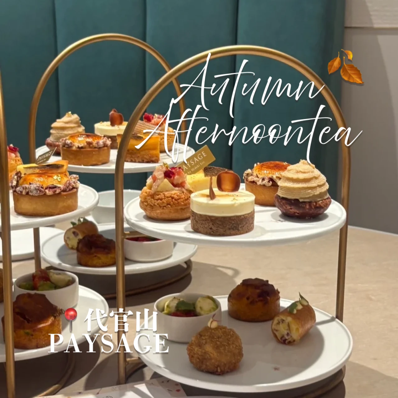3連休にもおすすめ!代官山 PAYSAGEで楽しむ、秋のご褒美アフタヌーンティー