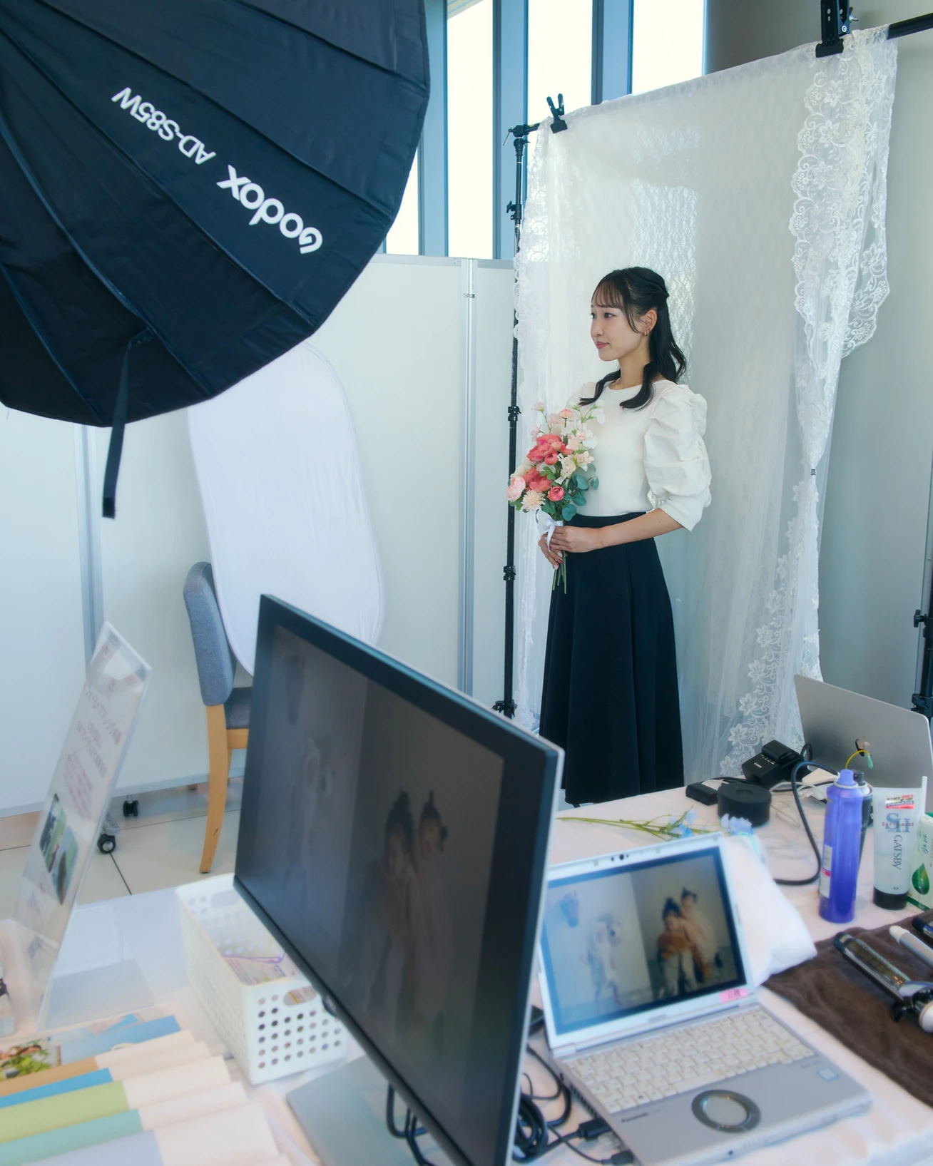 結婚おうえんフェスタのフォト体験ブース