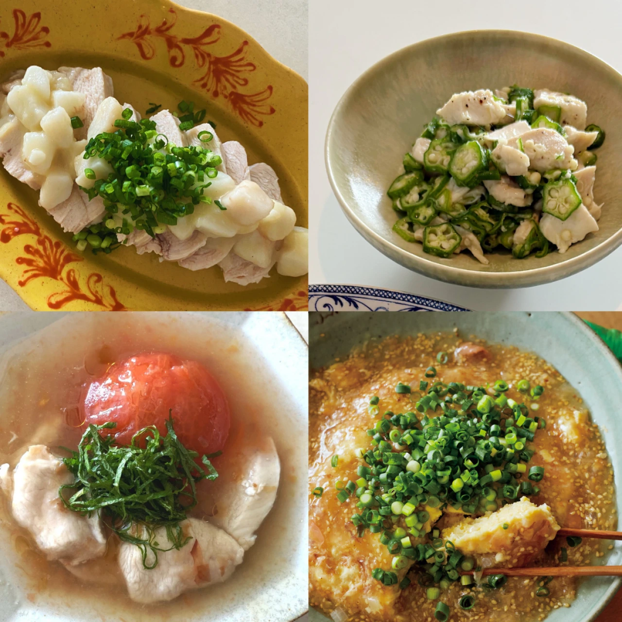 【長谷川あかりのご自愛ごはん】高たんぱくで低カロリーな鶏むね肉の絶品レシピ4選。出汁煮、あんかけつくね、オクラ和えなど。簡単調理で食べ応え抜群！