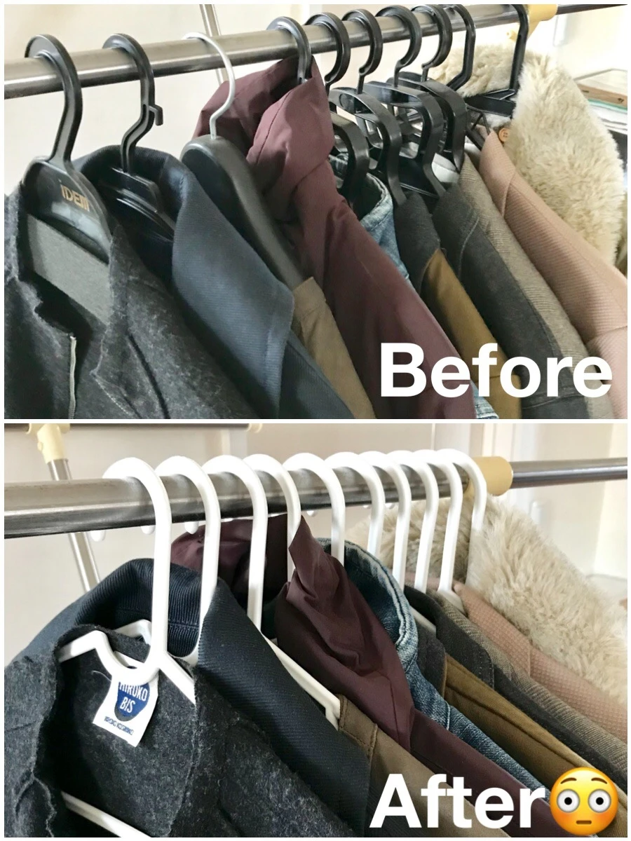 100均より断然高コスパ!?【ニトリ(NITORI)の洗濯ハンガー】がクロゼットの省スペース化にめちゃお役立ち_8