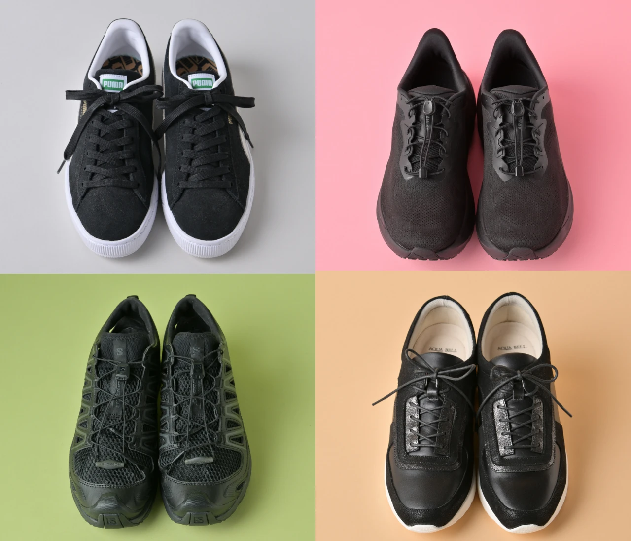 【黒スニーカー30選】コンバース、ホカ、ニューバランスなど…大人女子必見！きれいめ服に似合うレディーススニーカーを一挙ご紹介！