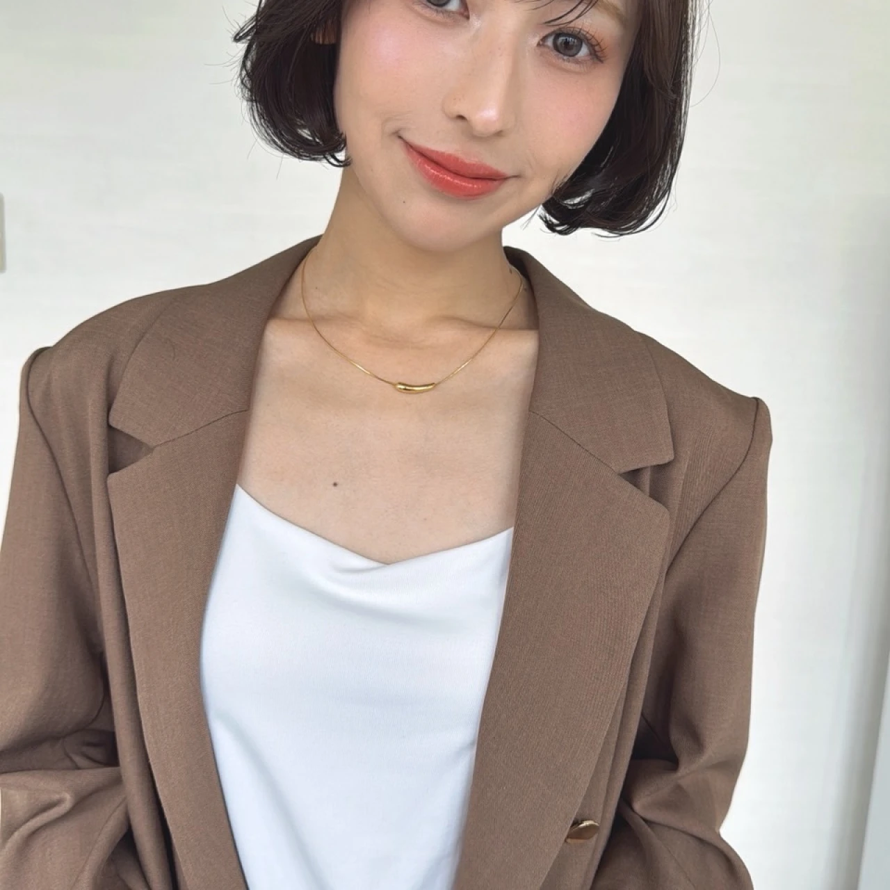 【ボブ・30代~40代大人の髪型】パーソナルカラーイエベ・ショコラブラウン