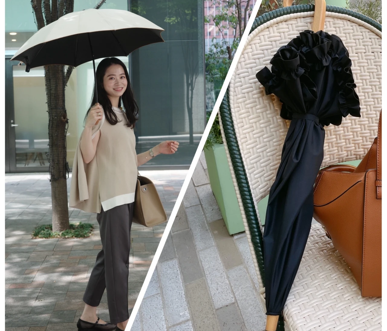【日傘】芦屋ロサブラン&サンバリアを使い分け！#おすすめ日傘
