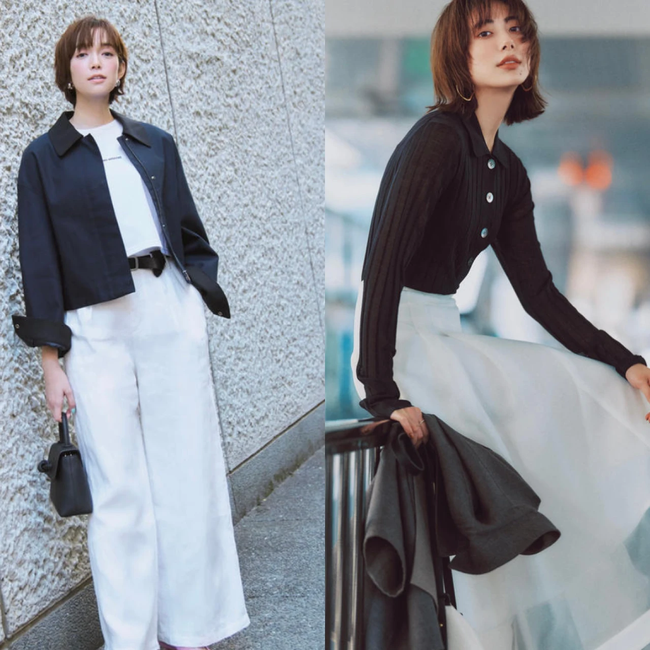 【2026年】大人女子モノトーンコーデ18選。 季節不問の色合わせはオンオフ共に頼れる！ 最旬アイテムもチェック。