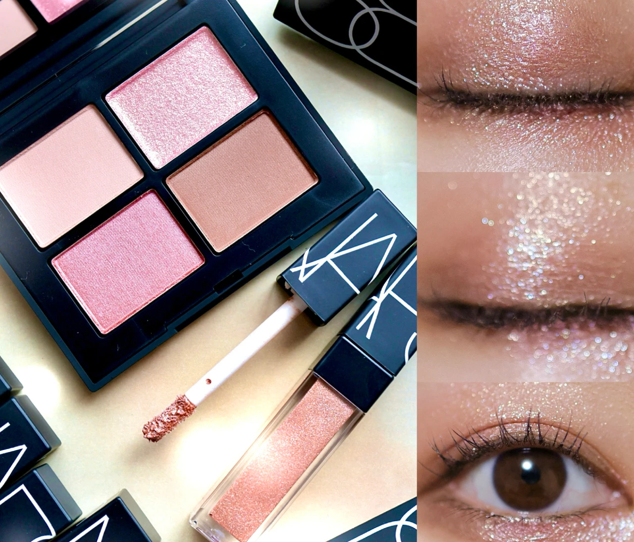 【全色】『NARS』2026秋新作コスメ「NARS クワッドアイシャドー」「NARS スパークリングセダクション リキッドアイシャドー」をコスメマニア美容家・立花ゆうりが全部お試し！