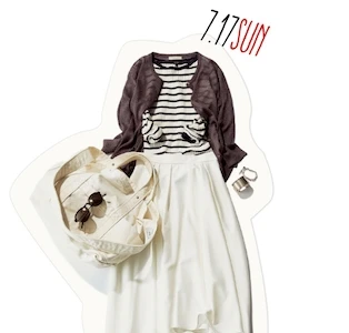 肌見せせずとも涼しげ! 揺れるふんわりスカートを、夏の休日に大人っぽく着こなす秘訣♡