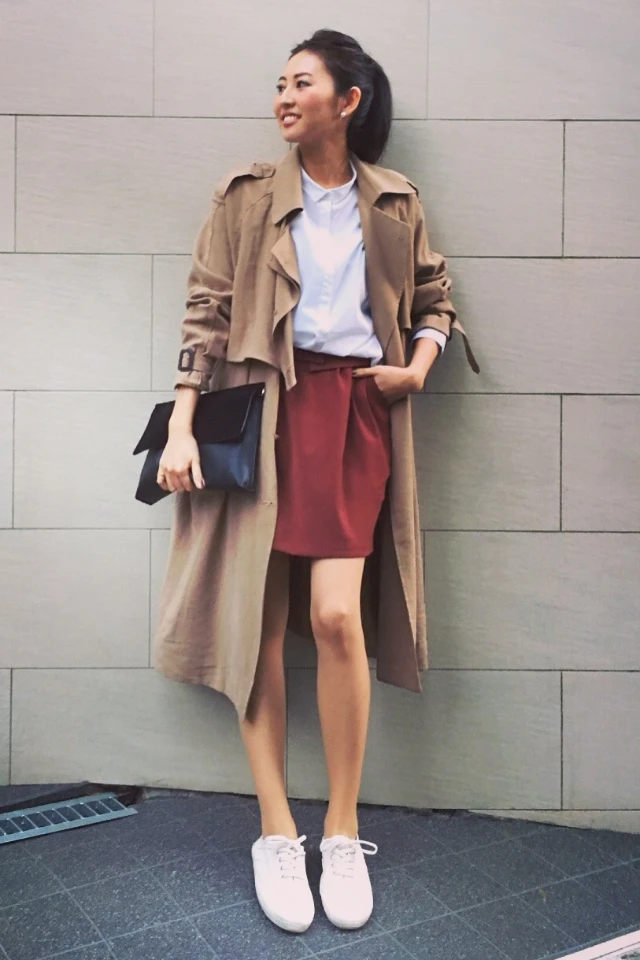 先取りバイラーズの2枚目トレンチは「ちょい大きめ&長め」♥︎