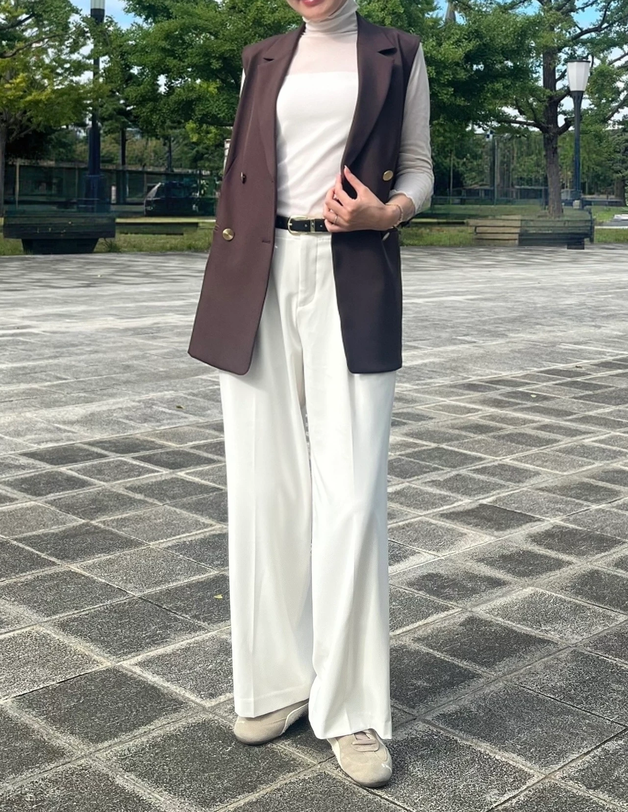 UNIQLO(ユニクロ)スマートワイドストレートパンツ