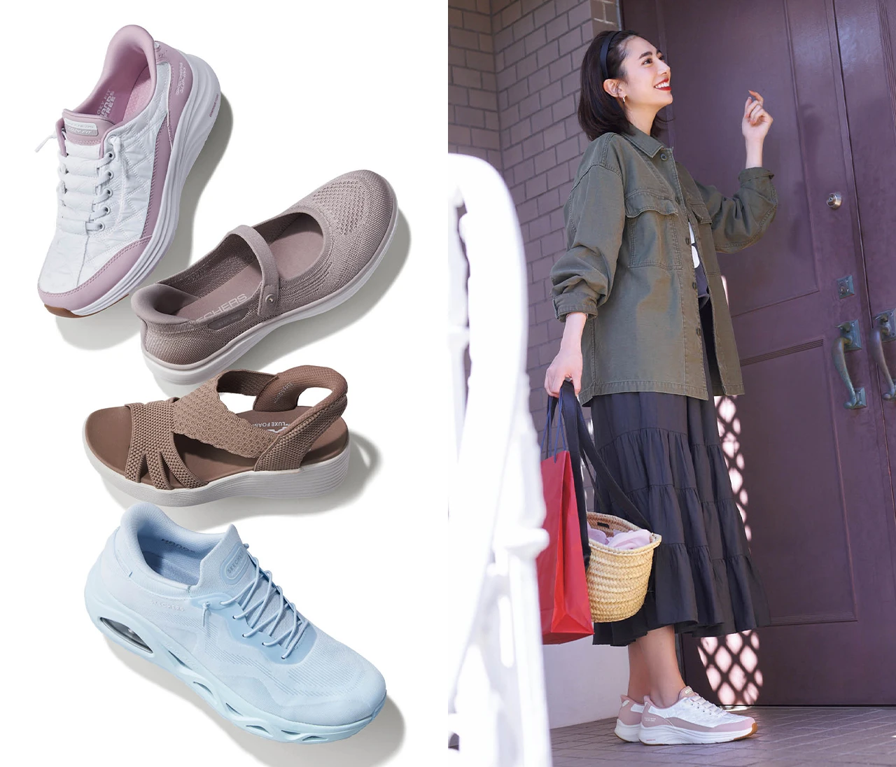 スケッチャーズのハンズフリー スリップインズが、忙しい私たちの日常を快適にアップデートしてくれる！