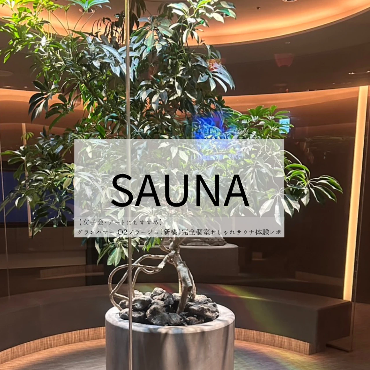 【女子会・デートにおすすめ】グランハマー O2プラージュ（新橋）完全個室おしゃれサウナ体験レポ