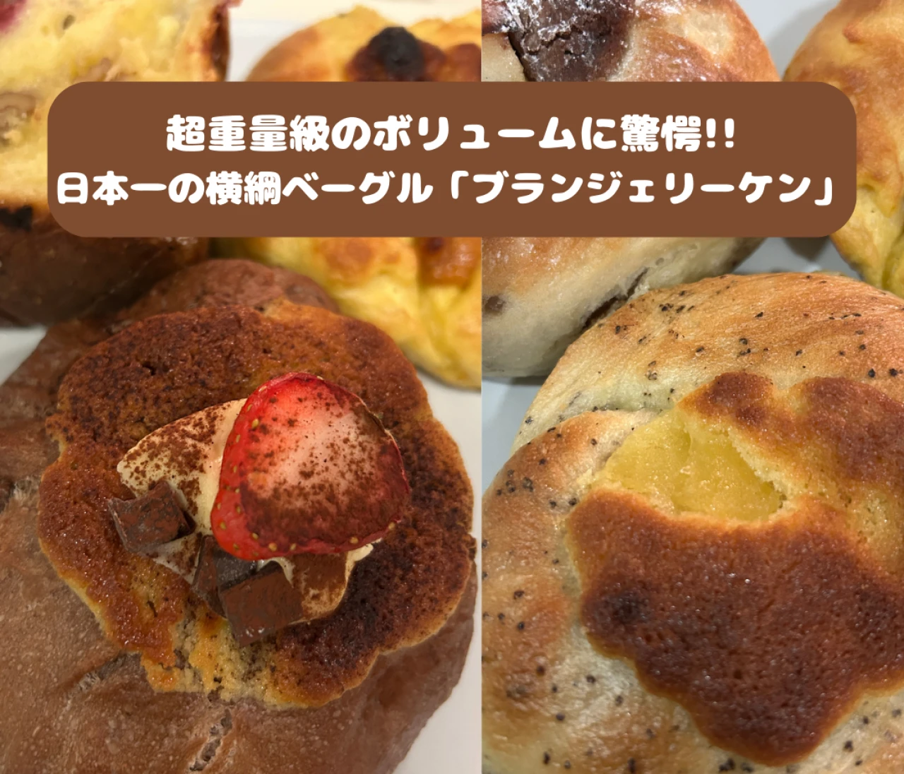 【ベーグル好き注目】日本一の重量級ベーグル!!「Boulangerie Ken(ブランジェリーケン)」＠下赤塚