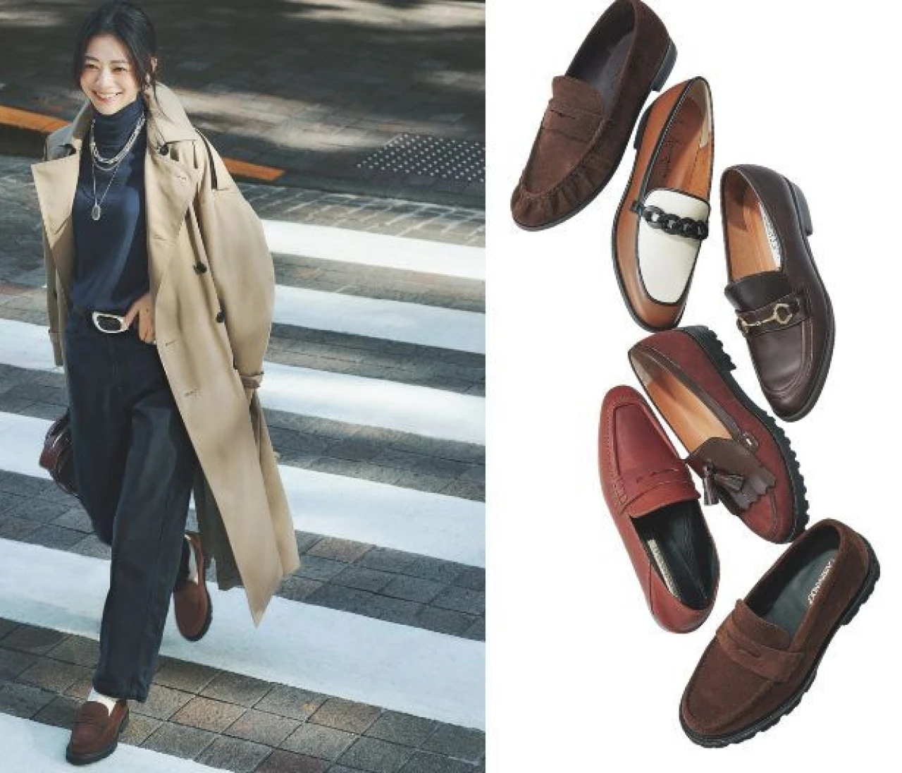 【旬ブラウン×ひとワザデザインローファー】これで秋のおしゃれを制す6選！【主役級ローファー】