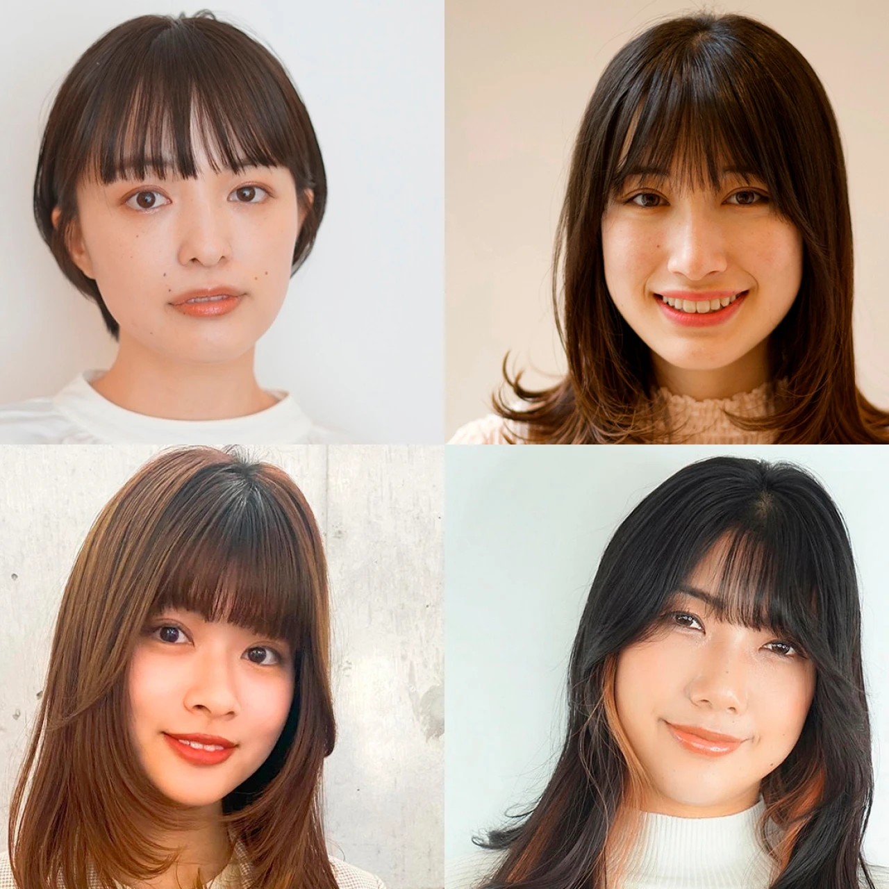 【最新】 30-40代に似合うぱっつん前髪ヘア30選！　重ため、透け感の前髪ヘアをボブ、ショートボブ、ミディアム、ロングのレングス別にまとめ