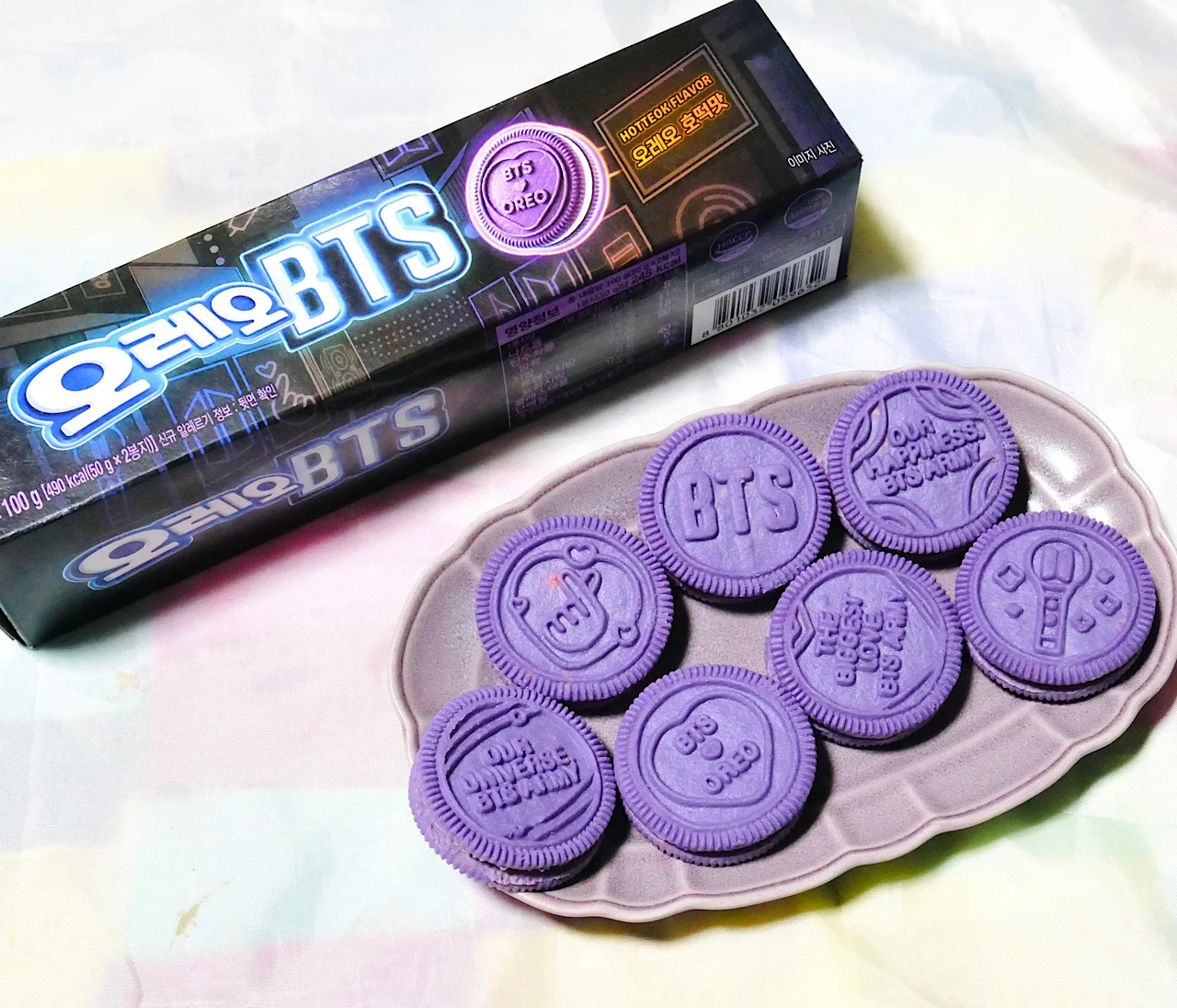 【BTS×オレオ】限定コラボをレビュー！日本版とは違うパープルクッキー＆ホットク味を紹介