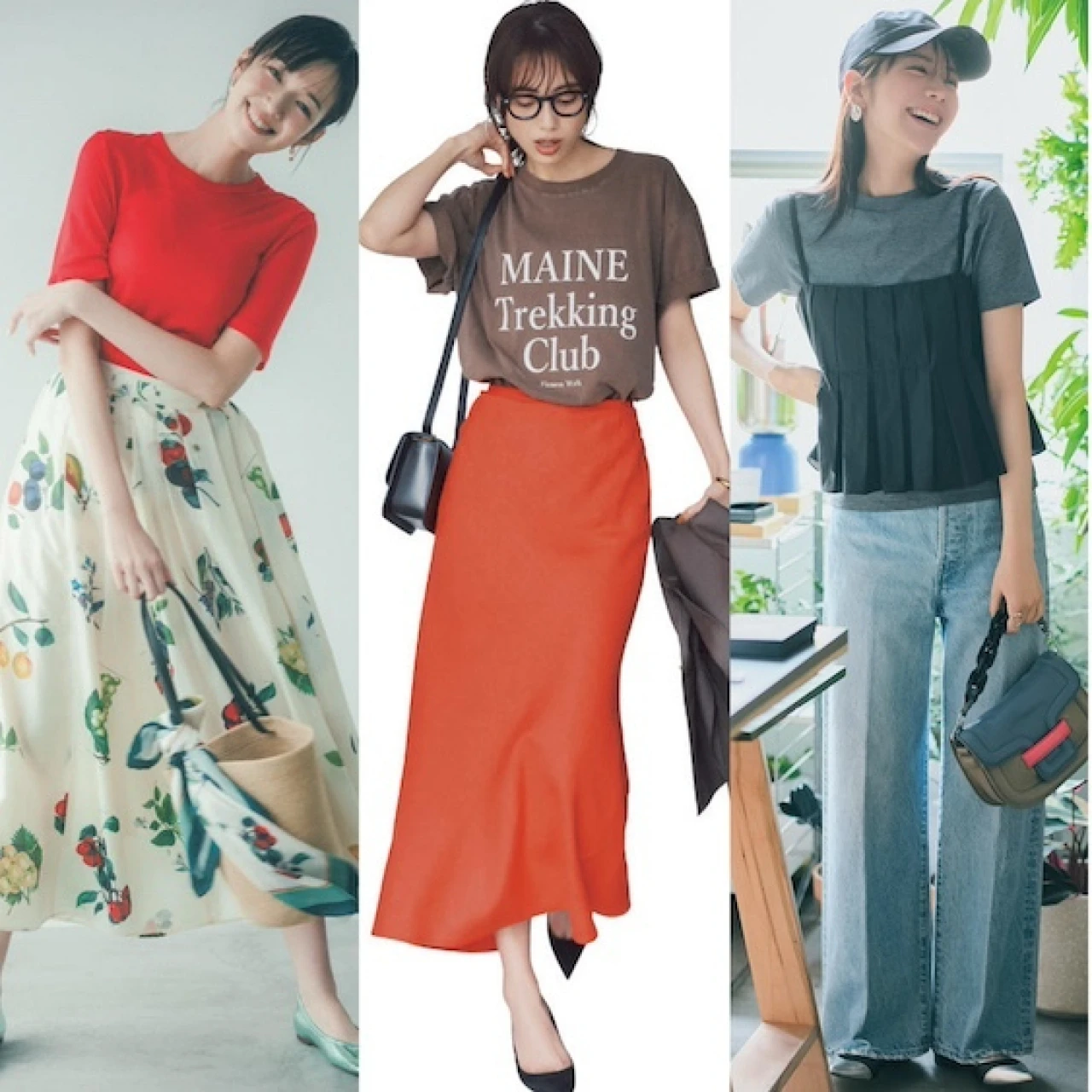 2025年夏のTシャツコーデはここでチェック!!大人のための素敵なTシャツ着こなし総まとめ