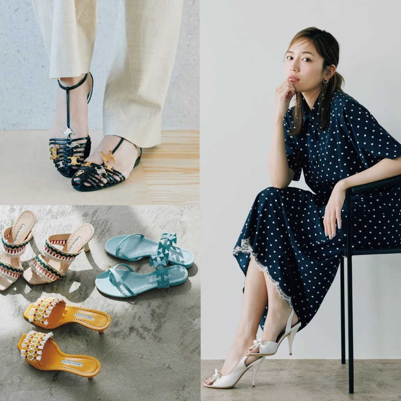 【川口春奈と最新夏サンダル】セリーヌ、マノロ・ブラニク、ジミー チュウ、ディオールのとっておき