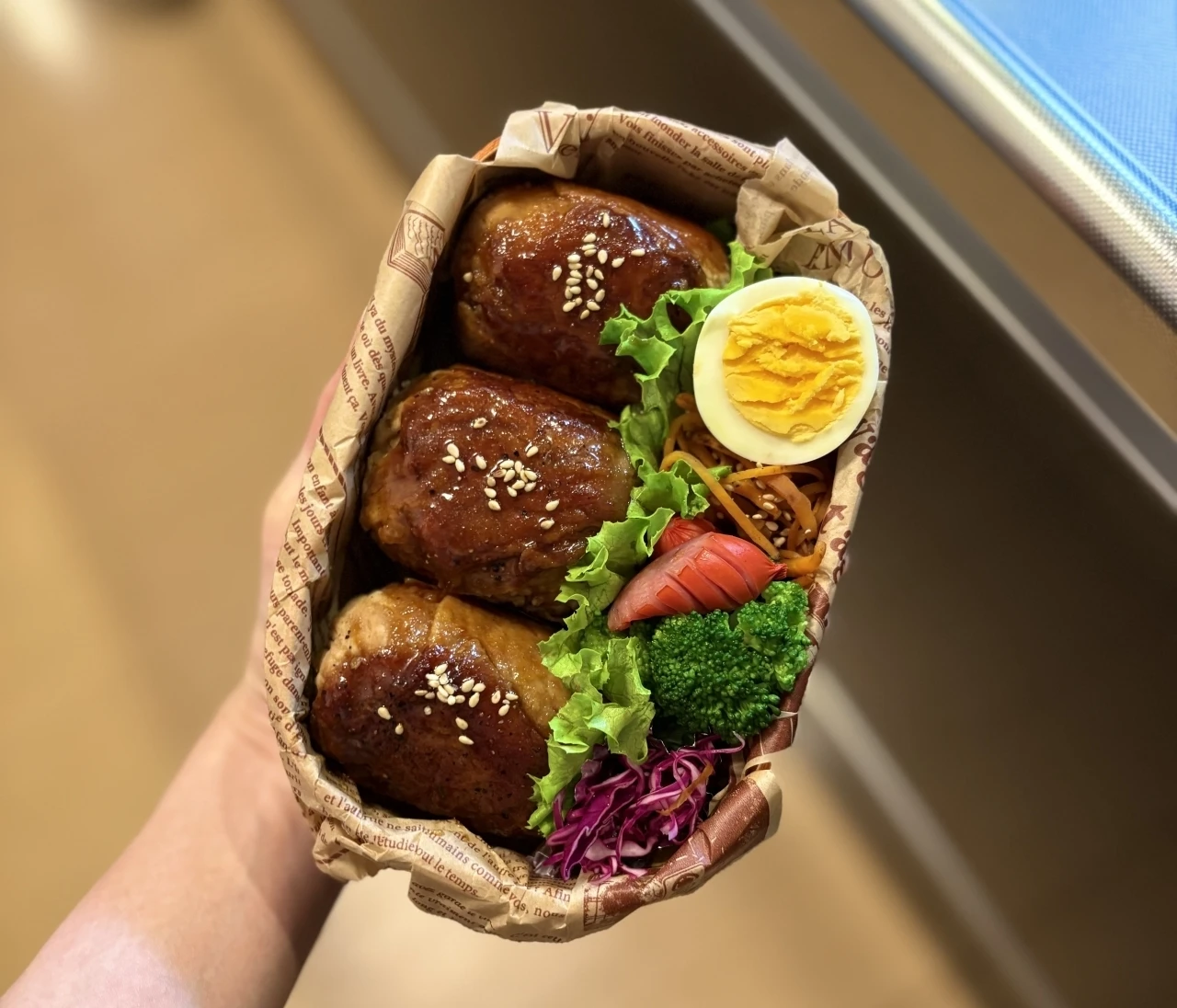 お弁当記録 #01｜『肉巻きおにぎり弁当』の超カンタンな作り方