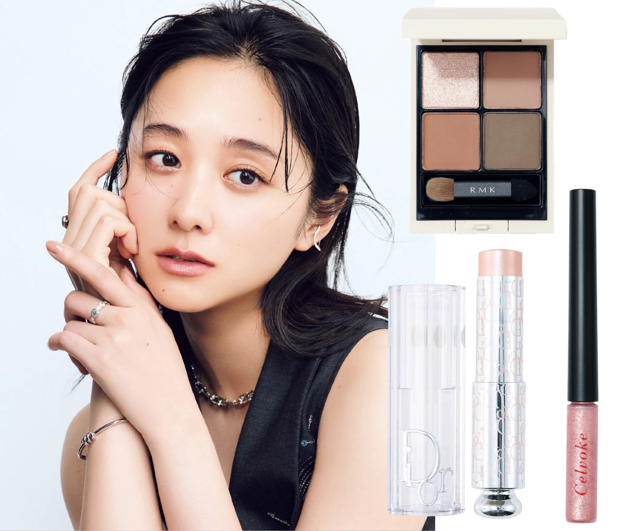 【夏の最新キラキラメイク】堀田真由さんがお手本！大人がまとうラメは"小さく効かせる"がちょうどいい