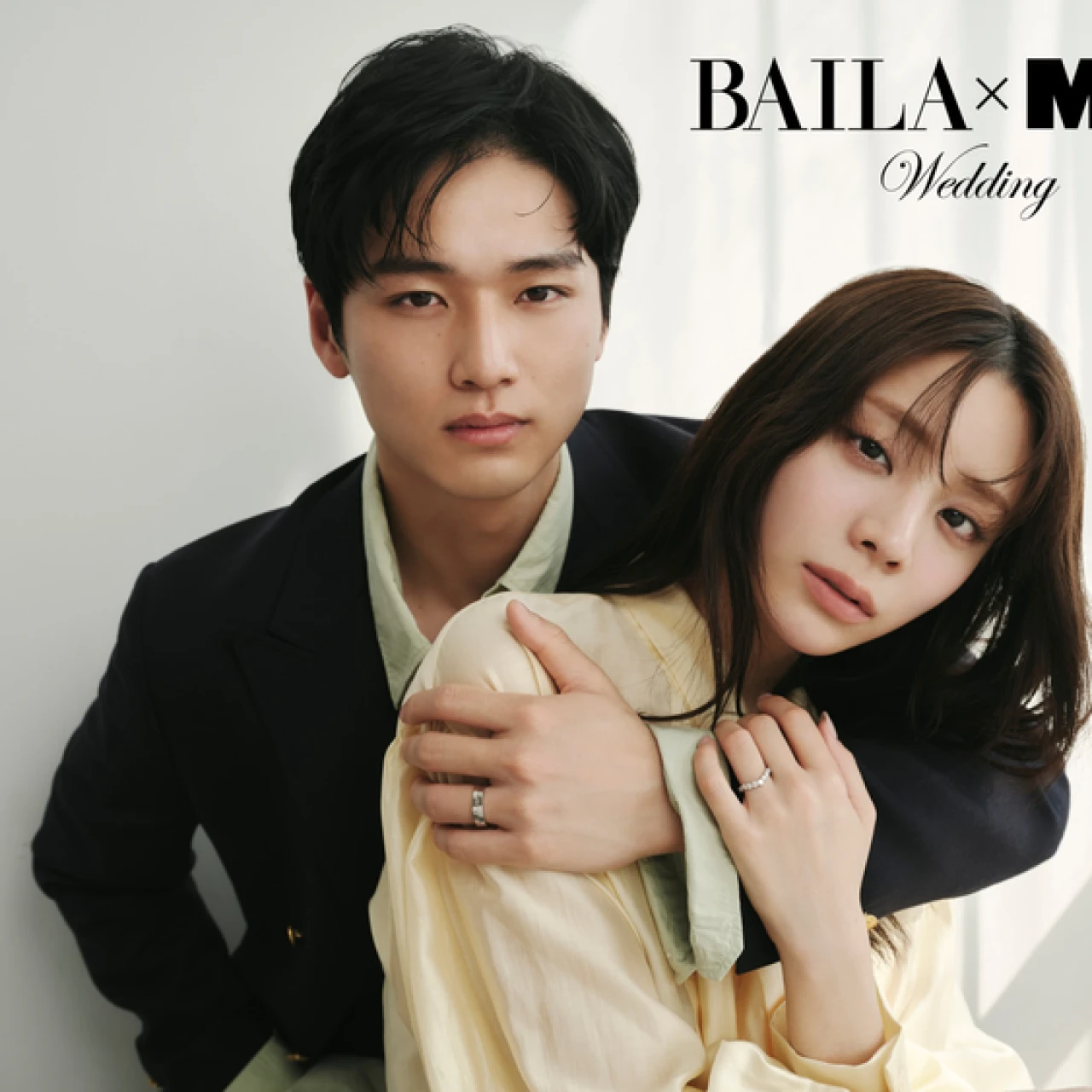 貴島明日香と中川大輔がまとう「ハリー・ウィンストン」のペアジュエリー&ウォッチ。【バイラ×メンズノンノ ふたりが主役のウェディング vol.1】