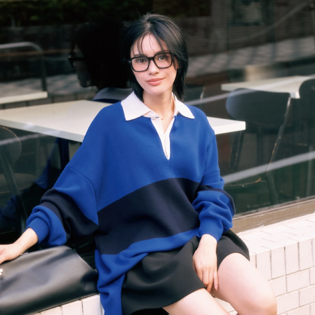 【安斉星来が着る最旬ポロニット】バイカラー、柄、ラガー風…遊び心のある一枚で秋服の鮮度アップ！