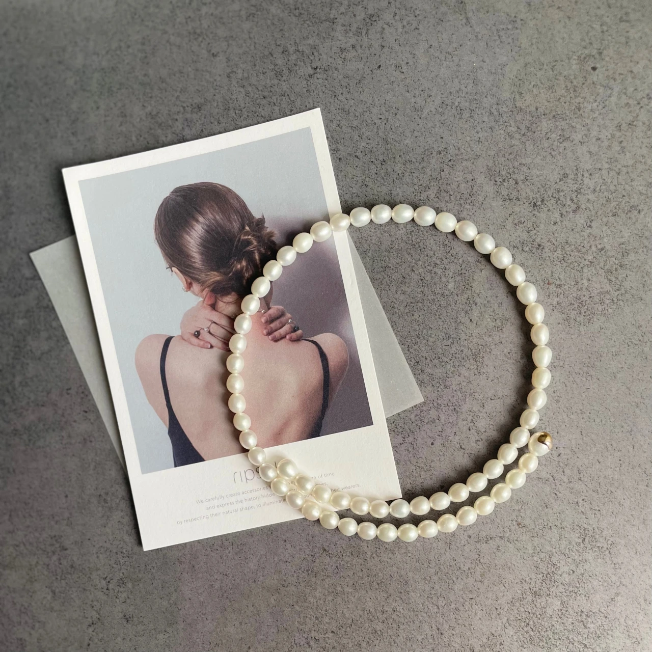 【ripsalis】毎日つけたい、ひとくせパールネックレス